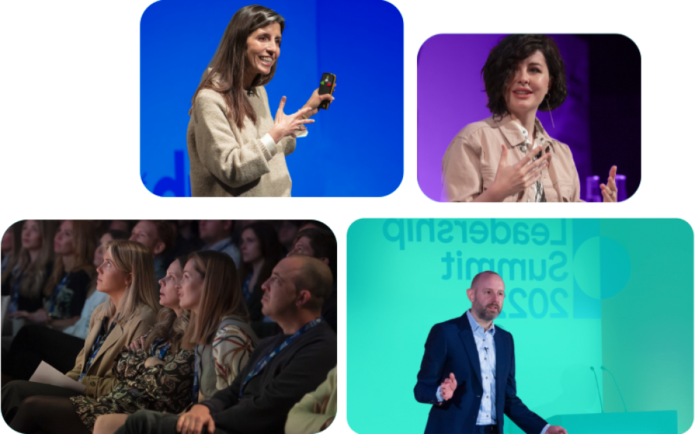 Various speakers on stage at IAB UK events